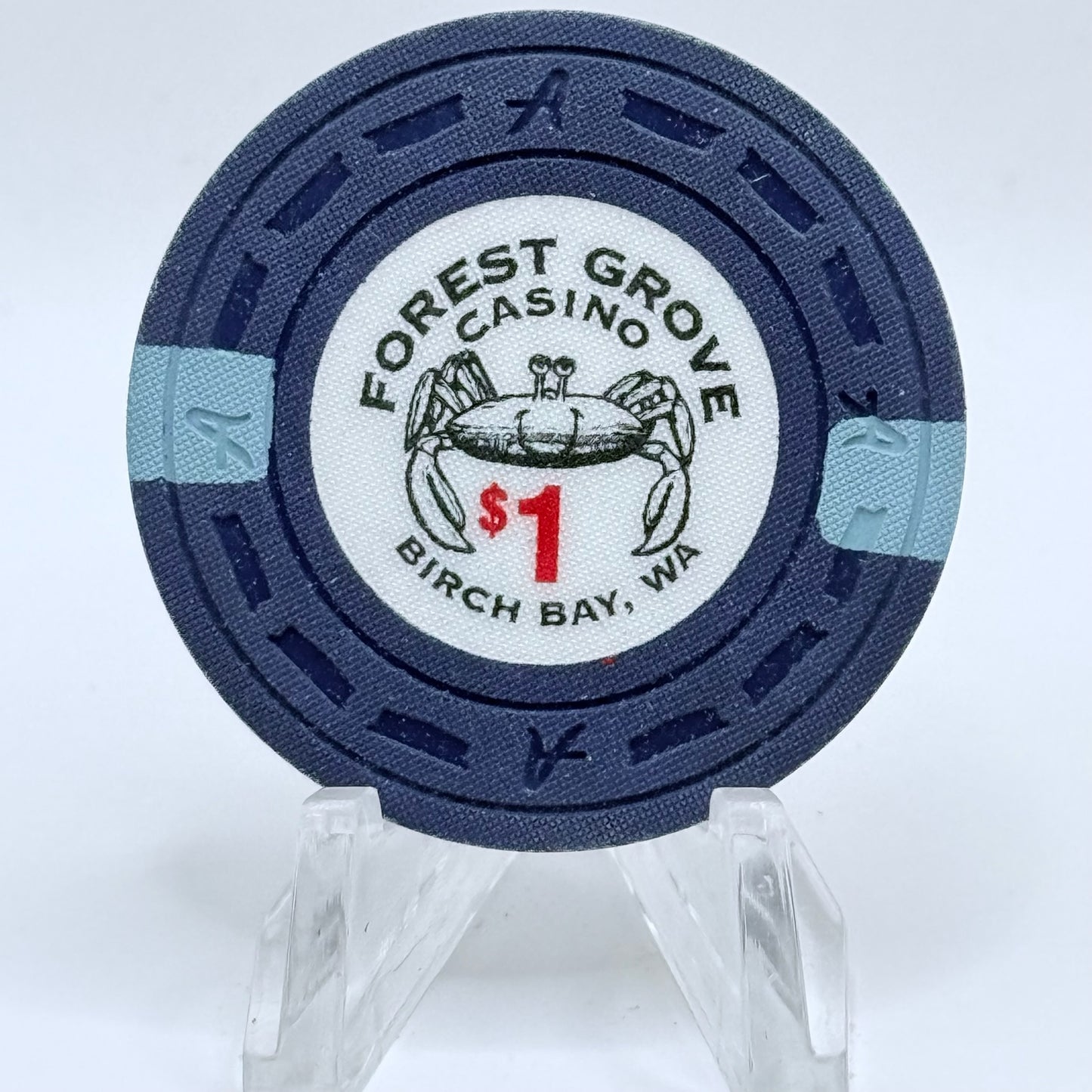 Forest Grove Casino Birch Bay Washington $1 Casino Chip