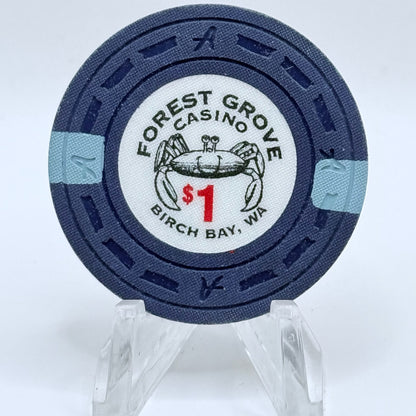 Forest Grove Casino Birch Bay Washington $1 Casino Chip