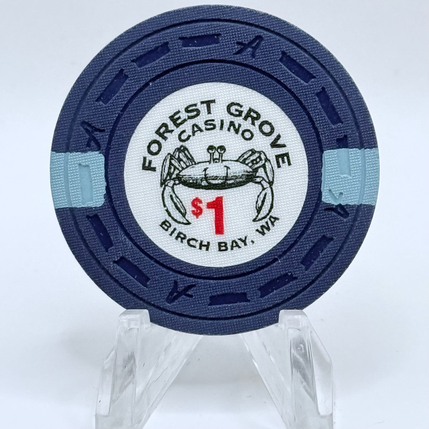 Forest Grove Casino Birch Bay Washington $1 Casino Chip