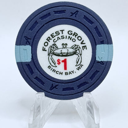 Forest Grove Casino Birch Bay Washington $1 Casino Chip