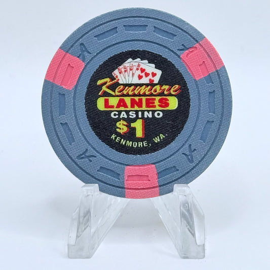 Kenmore Lanes Card Room Kenmore Washington $1 Casino Chip