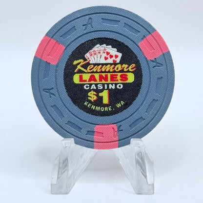 Kenmore Lanes Card Room Kenmore Washington $1 Casino Chip