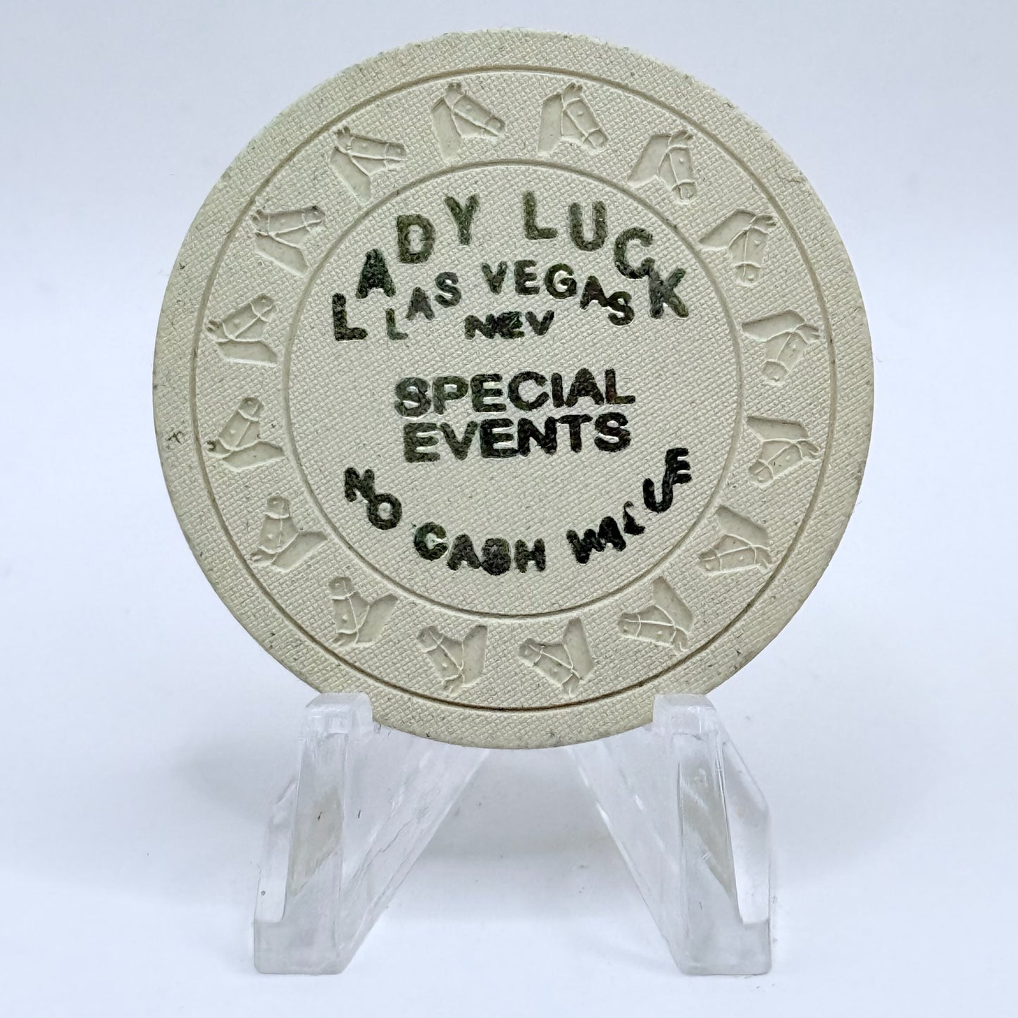 Lady Luck Las Vegas Nevada 1980s NCV Casino Chip N4358