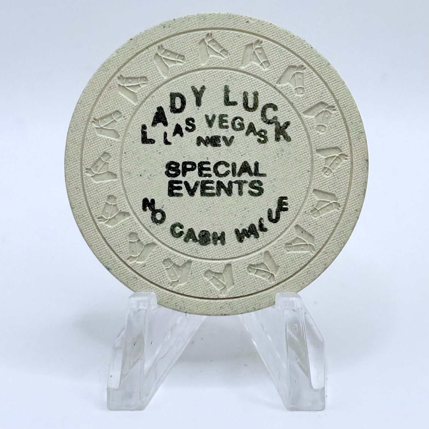 Lady Luck Las Vegas Nevada 1980s NCV Casino Chip N4358