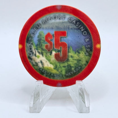 Montbleu Lake Tahoe Nevada 2012 'Celebrity Golfedgewood Tahoe' LE $5 Casino Chip D0841