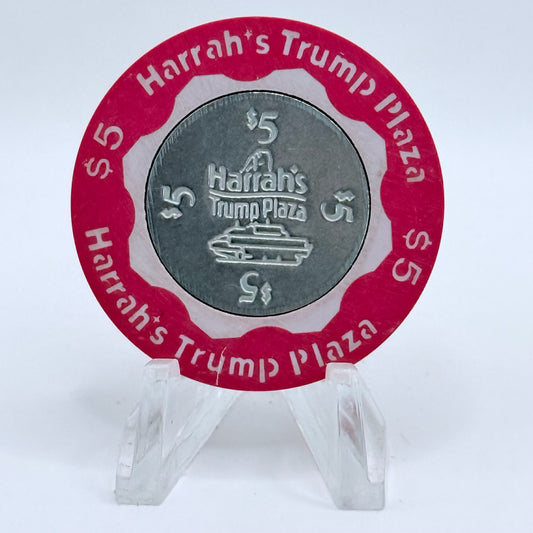 Harrah's Trump Plaza Atlantic City New Jersey $5 Casino Chip