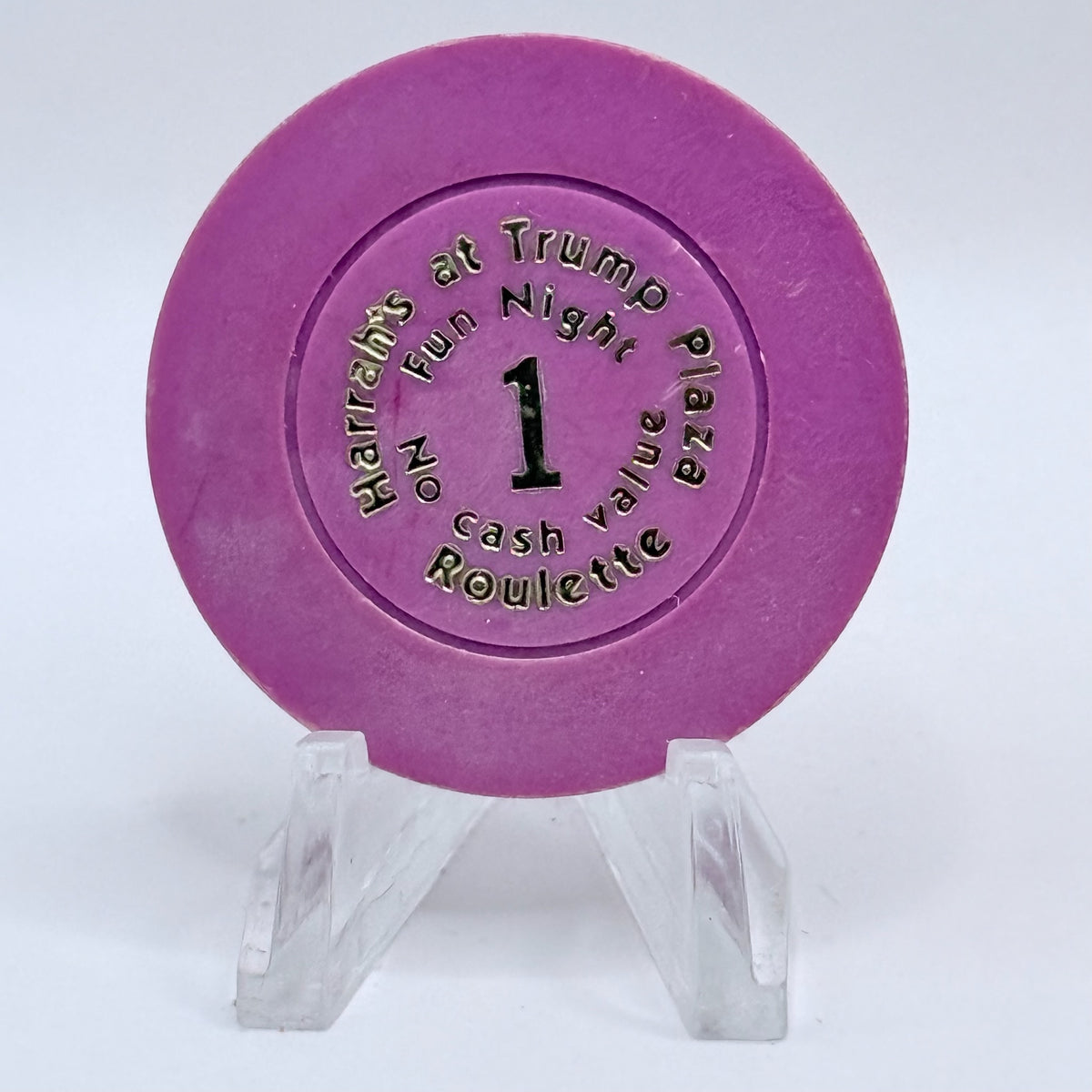 Harrah's Trump Plaza Atlantic City New Jersey Series 201 NCV Casino Chip