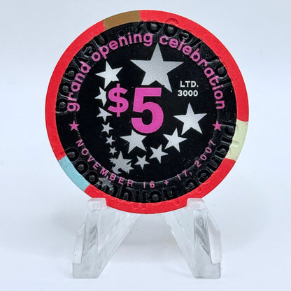 Planet Hollywood Las Vegas Nevada 2007 'Grand Opening' LE $5 Casino Chip E8222