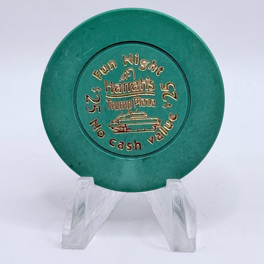 Harrah's Trump Plaza Atlantic City New Jersey $25 NCV Casino Chip