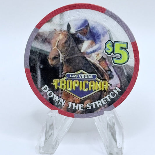 Tropicana Las Vegas Nevada 2002 'Kentucky Derby' LE $5 Casino Chip E2852