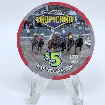 Tropicana Las Vegas Nevada 2002 'Kentucky Derby' LE $5 Casino Chip E2852
