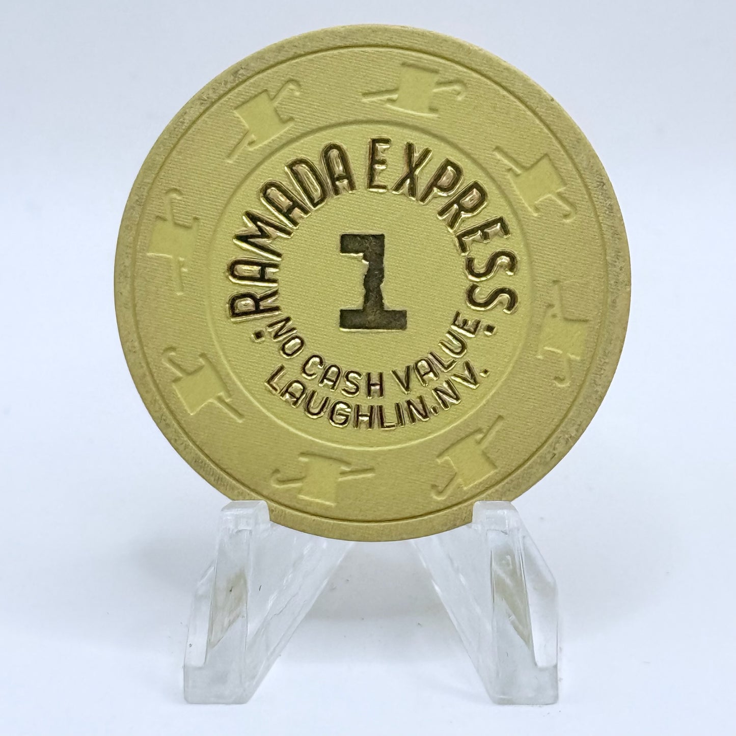 Ramada Express Laughlin Nevada 1989 Series 21 $1 NCV Casino Chip D0786