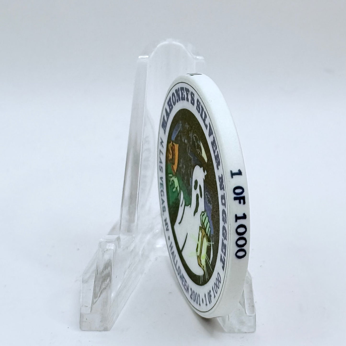 Mahoney's Silver Nugget N. Las Vegas Nevada 2001 'Halloween' LE $1 Casino Chip V9777