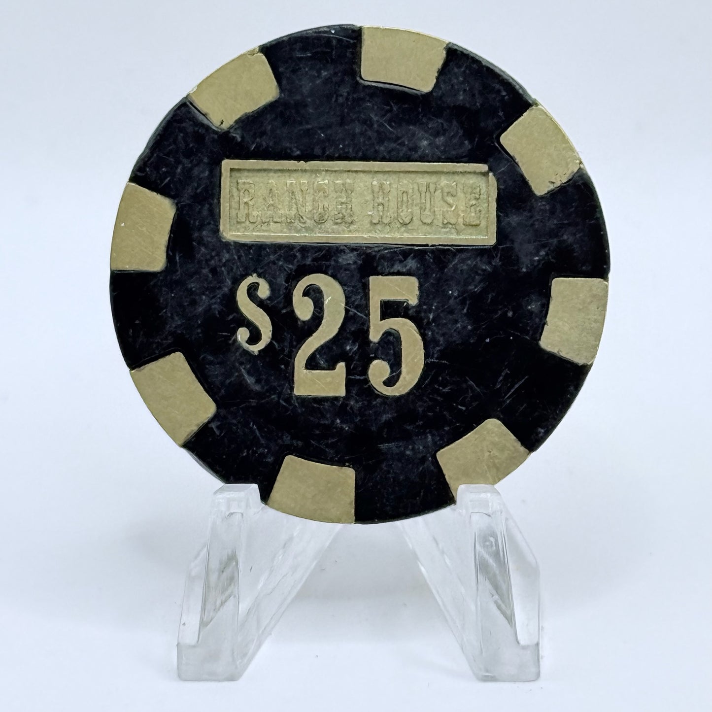 Ranch House Wells Nevada 1980 $25 Casino Chip N6467
