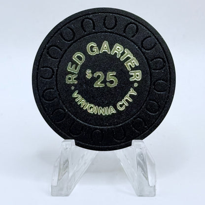 Red Garter Virginia City Nevada 1961 'Misspell' $25 Casino Chip N4395