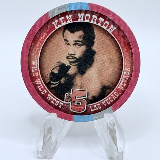 Wild Wild West Las Vegas Nevada 2005 'Ken Norton' LE $5 Casino Chip E4570