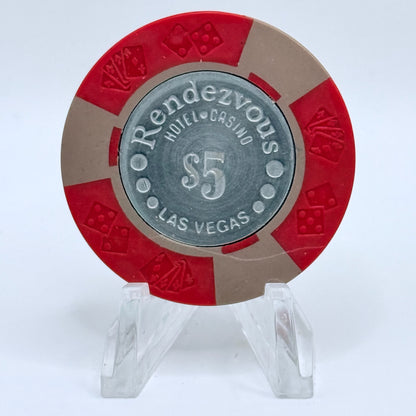 Rendezvous Las Vegas Nevada 1977 $5 Casino Chip N2042