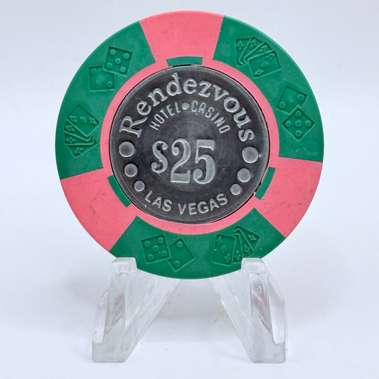 Rendezvous Las Vegas Nevada 1977 $25 Casino Chip N2043