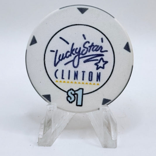 Lucky Star Clinton Oklahoma $1 Casino Chip