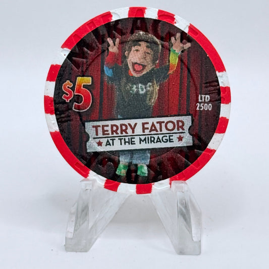 Mirage Las Vegas Nevada 2009 'Terry Fator' Series 30 LE $5 Casino Chip E8165