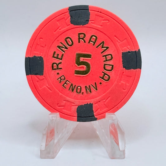 Reno Ramada Reno Nevada 1987 $5 NCV Casino Chip N2324