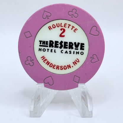 The Reserve Henderson Nevada 1998 Series 12 Roulette Casino Chip V5337