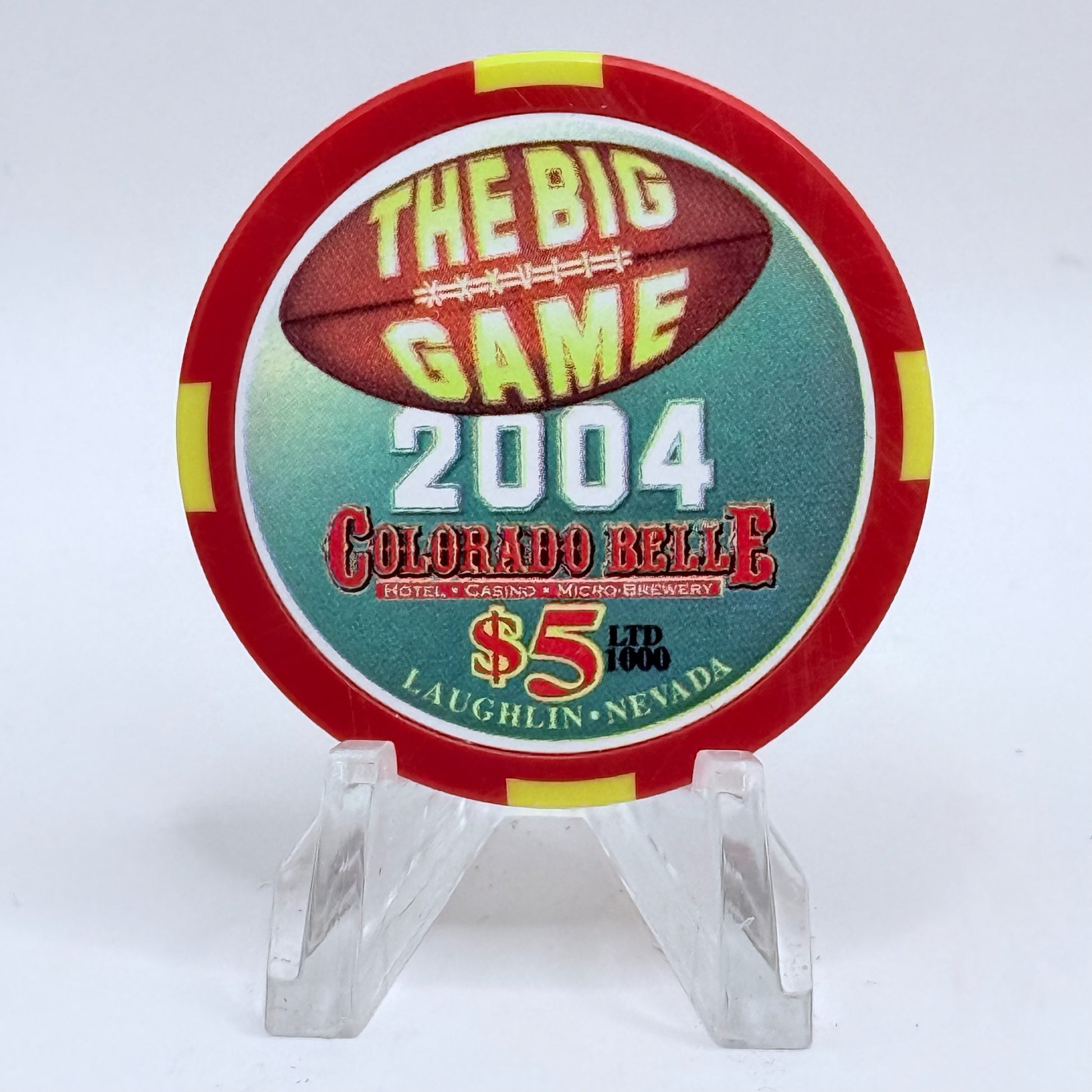 Colorado Belle Laughlin Nevada 2004 LE $5 Casino Chip E0283