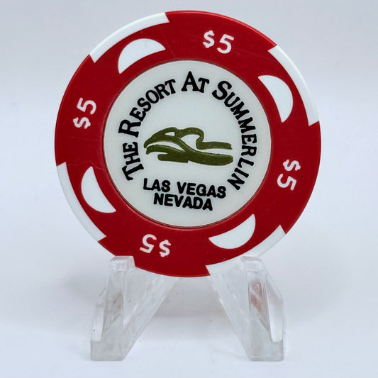 The Resort At Summerlin Las Vegas Nevada 1999 $5 Casino Chip V5348