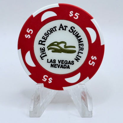 The Resort At Summerlin Las Vegas Nevada 1999 $5 Casino Chip V5348