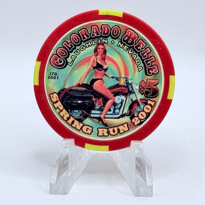 Colorado Belle Laughlin Nevada 2001 LE $5 Casino Chip V6568