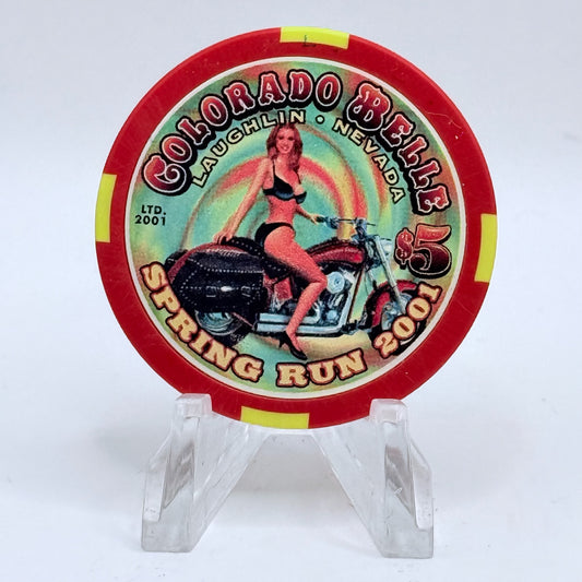 Colorado Belle Laughlin Nevada 2001 LE $5 Casino Chip V6568
