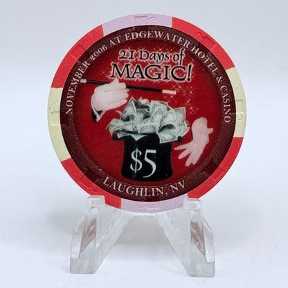 Edgewater Laughlin Nevada 2006 LE $5 Casino Chip E5751