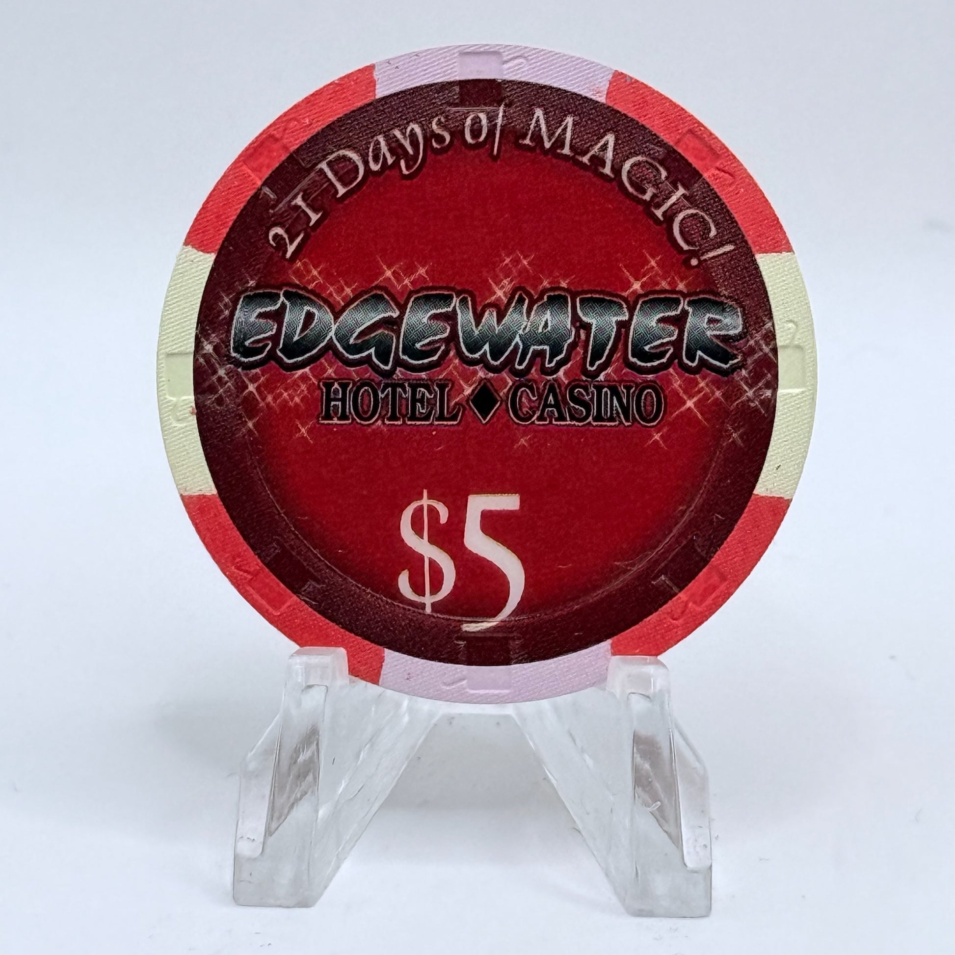 Edgewater Laughlin Nevada 2006 LE $5 Casino Chip E5751