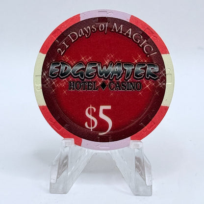Edgewater Laughlin Nevada 2006 LE $5 Casino Chip E5751