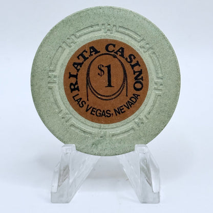 Riata Casino  Las Vegas Nevada 1973 LE $1 Casino Chip N2055