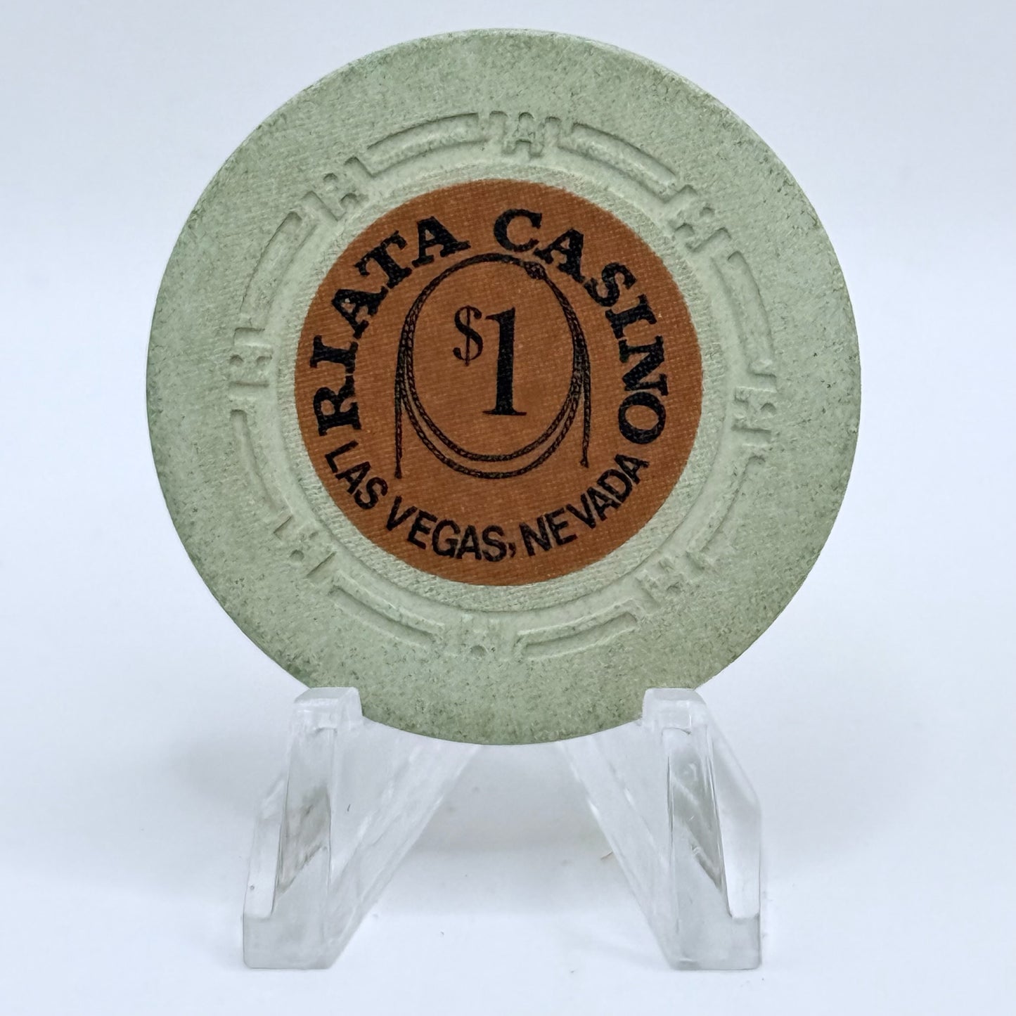 Riata Casino  Las Vegas Nevada 1973 LE $1 Casino Chip N2055