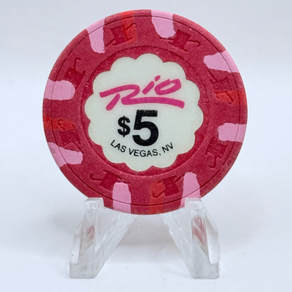 Rio Las Vegas Nevada 1989 $5 Casino Chip N2057