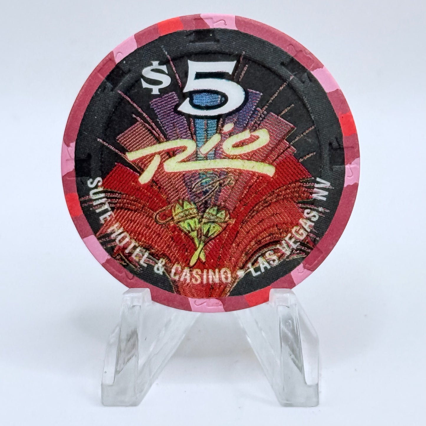 Rio Las Vegas Nevada 1998 'Danny Gans' LE $5 Casino Chip V1405