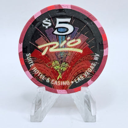 Rio Las Vegas Nevada 1998 'Danny Gans' LE $5 Casino Chip V1405