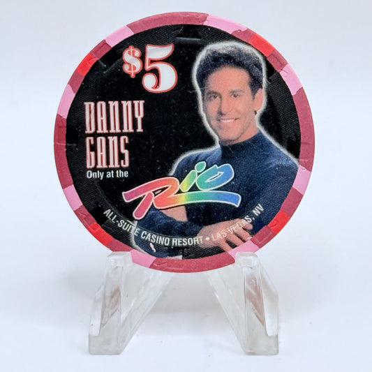 Rio Las Vegas Nevada 1998 'Danny Gans' LE $5 Casino Chip V1405