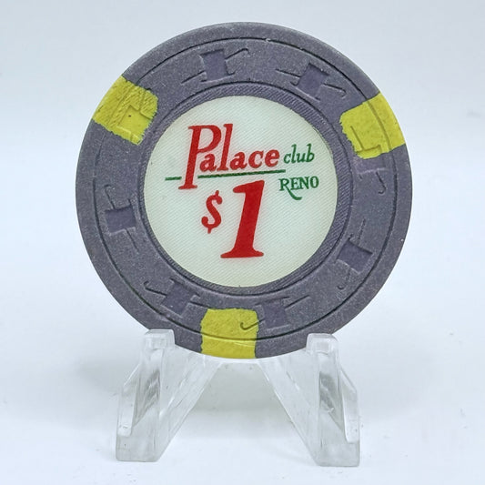 Palace Club Reno Nevada 1970s $1 Casino Chip N5440
