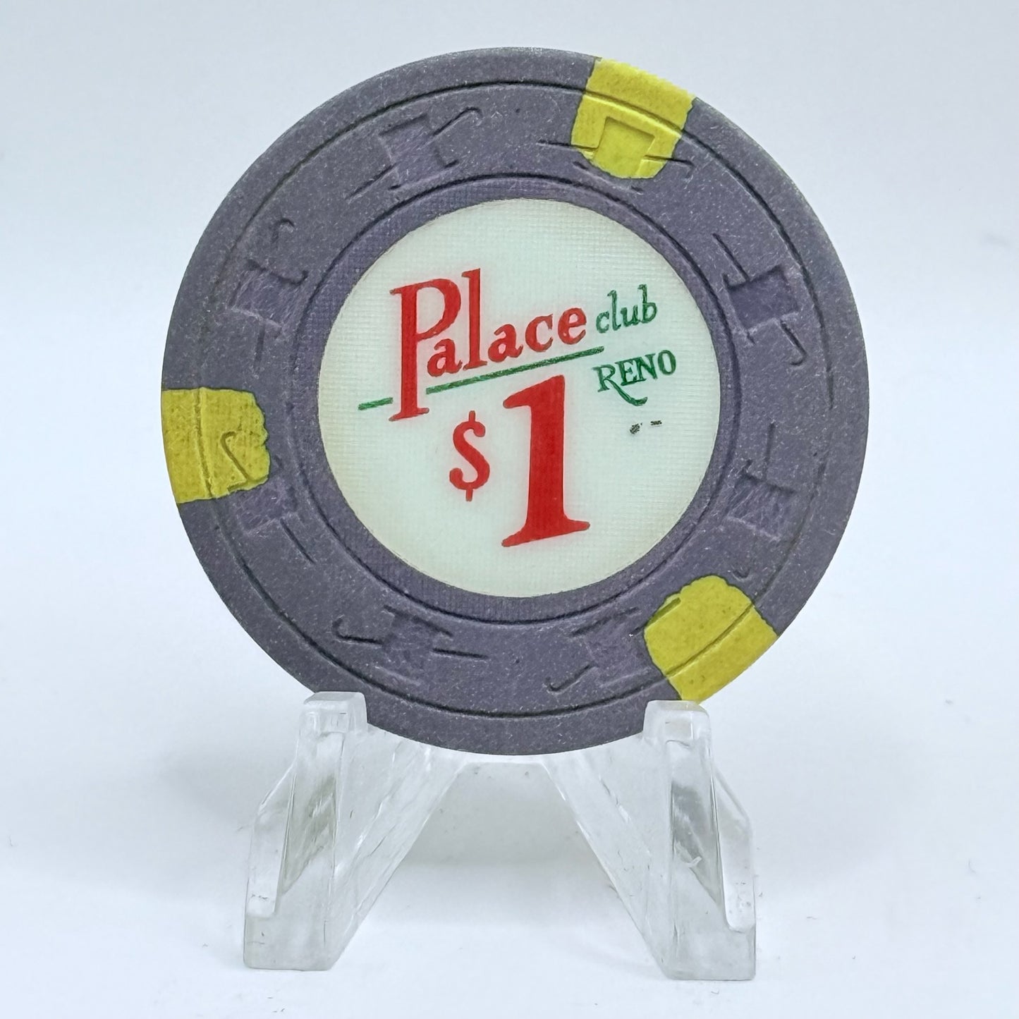 Palace Club Reno Nevada 1970s $1 Casino Chip N5440
