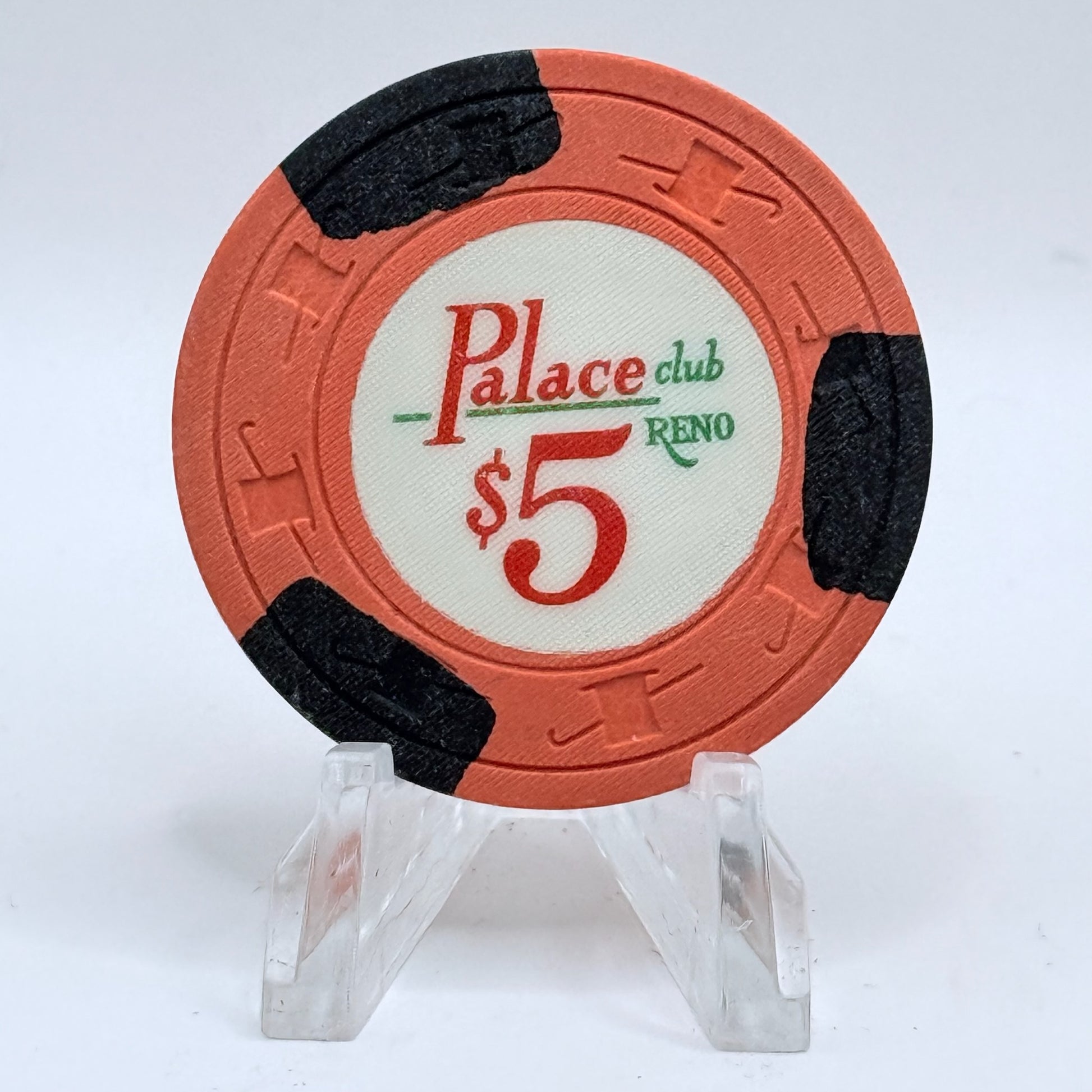 Palace Club Reno Nevada 1970s $5 Casino Chip N5436