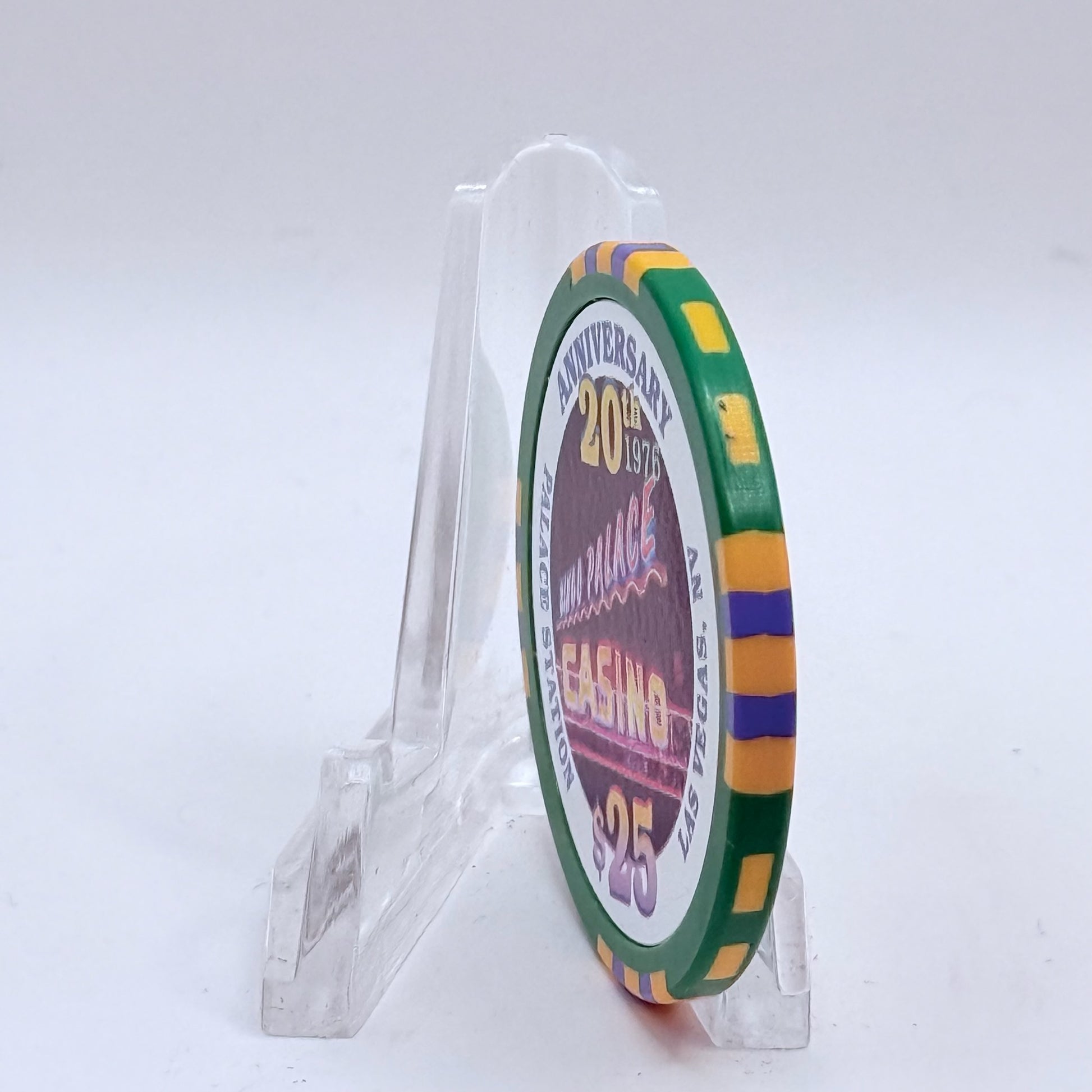 Palace Station Las Vegas Nevada 1996 '20th Anniversary' LE $25 Casino Chip N8937
