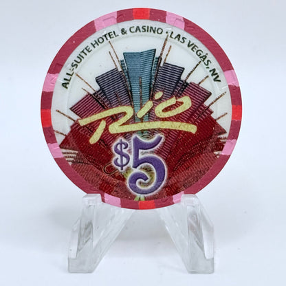 Rio Las Vegas Nevada 2005 'Go Baby, Go!' LE $5 Casino Chip E4626