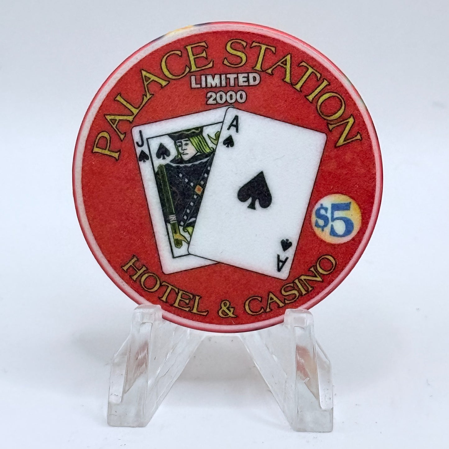 Palace Station Las Vegas Nevada 1999 LE $5 Casino Chip V3199