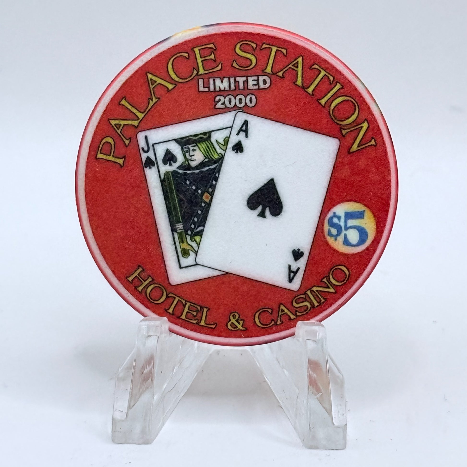 Palace Station Las Vegas Nevada 1999 LE $5 Casino Chip V3199