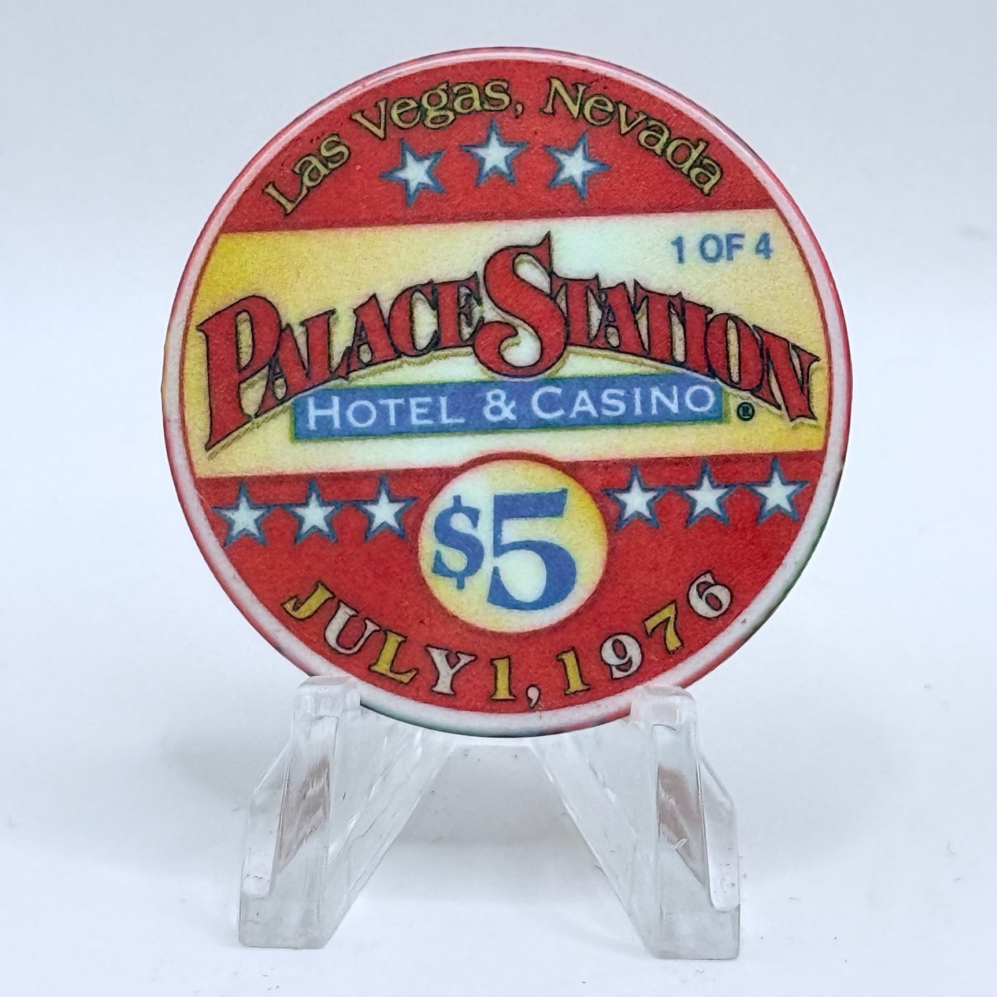 Palace Station Las Vegas Nevada 1999 LE $5 Casino Chip V3199