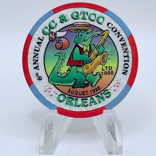 CC&GTCC Other Issues 1998 '6th Annual CC & GTCC Convention' LE $5 Casino Chip V3182