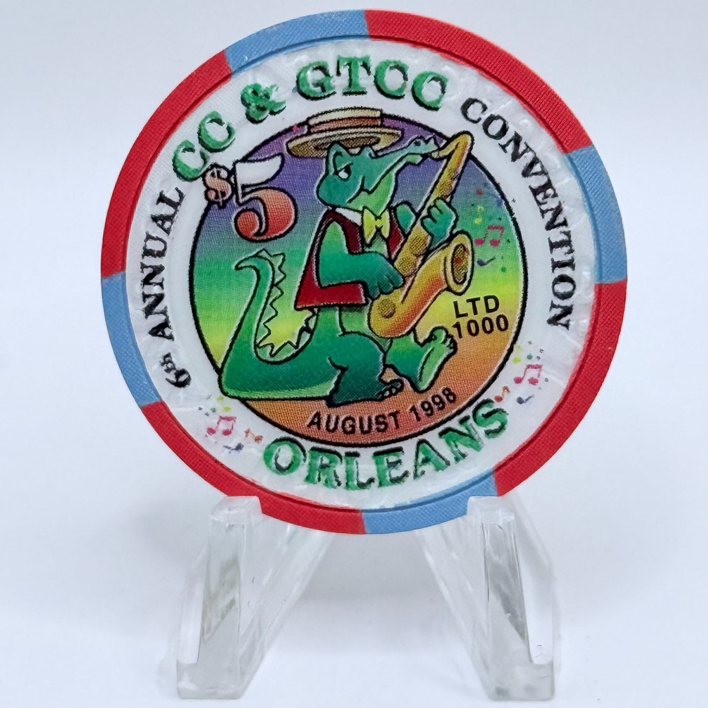 CC&GTCC Other Issues 1998 '6th Annual CC & GTCC Convention' LE $5 Casino Chip V3182